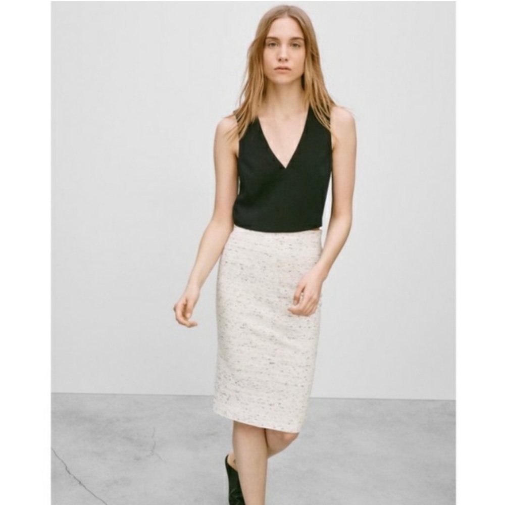 Wilfred Lis Pencil Skirt Size XS in heather white